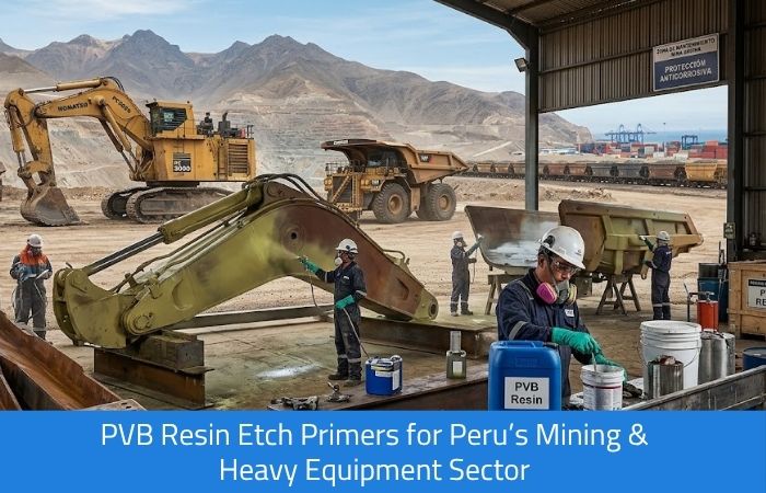 PVB Resin in Etch Primers for Peru Mining & Heavy Equipment